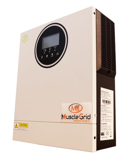 MuscleGrid 1.5KW 24V Solar Inverter with Overload Protection, Transformer Less Technology, Power Factor 1