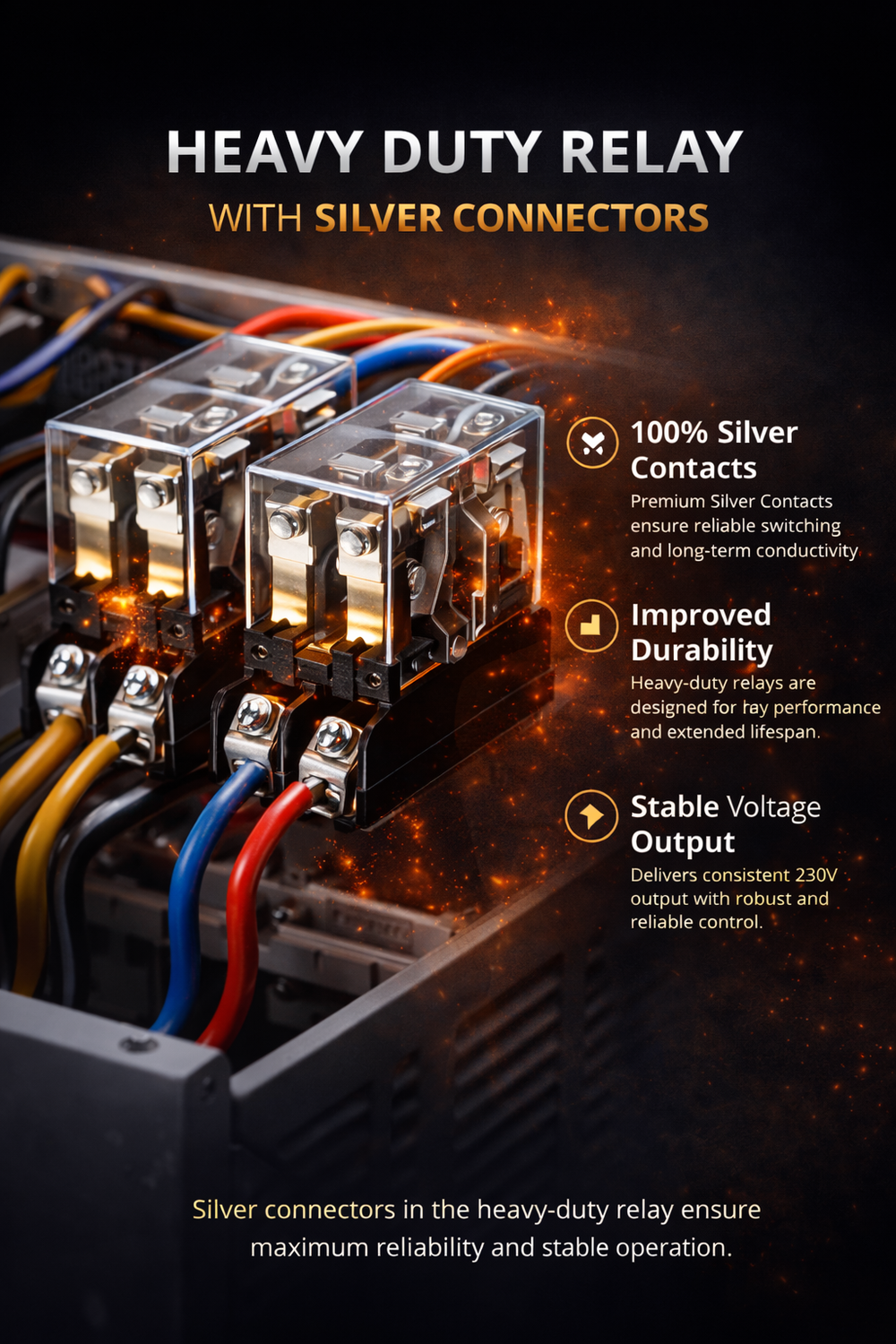 MuscleGrid 10kVA Servo Automatic Voltage Stabilizer | Working Range 130V–280V | Residential