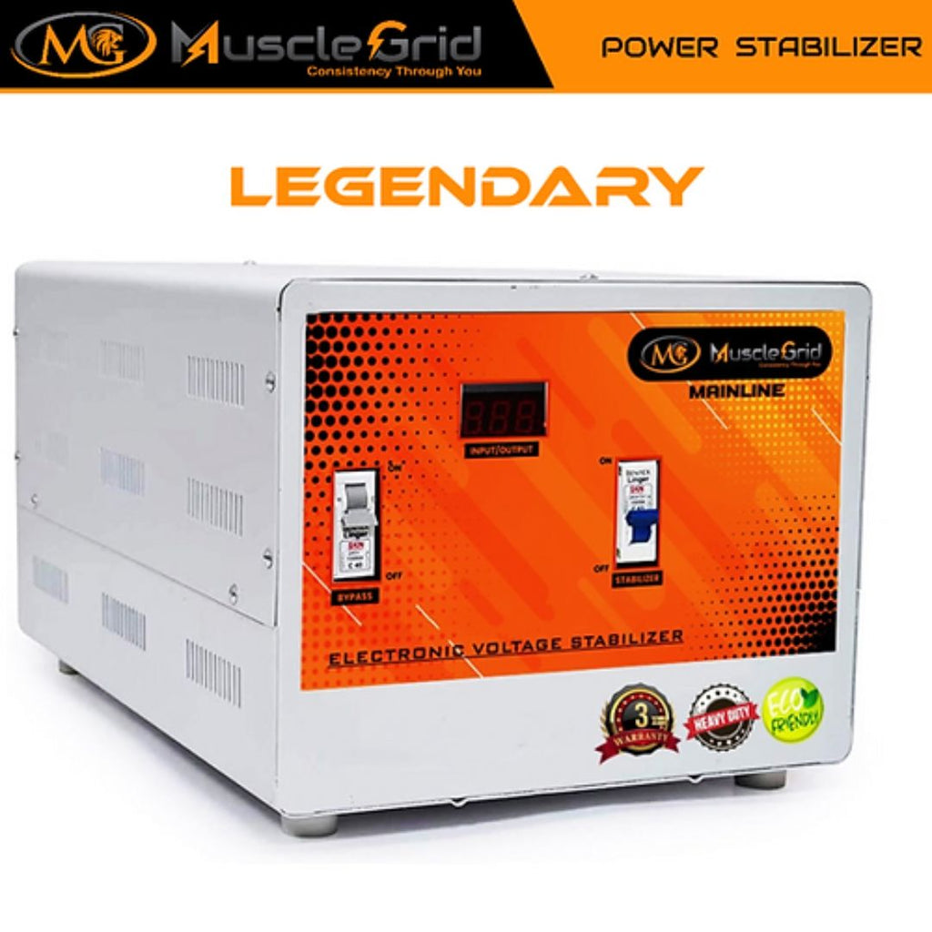 MuscleGrid 5 KVA 50V - 300V Heavy Duty Voltage Stabilizer For Mainline