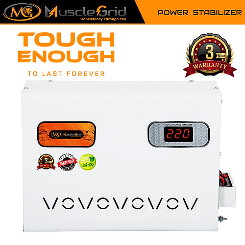 MuscleGrid 5 KVA 90V - 300V Heavy Duty Voltage Stabilizer For Mainline