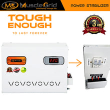 Load image into Gallery viewer, MuscleGrid 5 KVA 90V - 300V Heavy Duty Voltage Stabilizer For Mainline