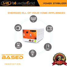 Load image into Gallery viewer, MuscleGrid 15KVA 12000w 130V-280V HEAVY DUTY STABILIZER FOR INDIAN HOMES