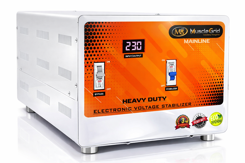 5kVA Heavy Duty Voltage Stabilizer | Working Range 50V–300V | Home Appliances